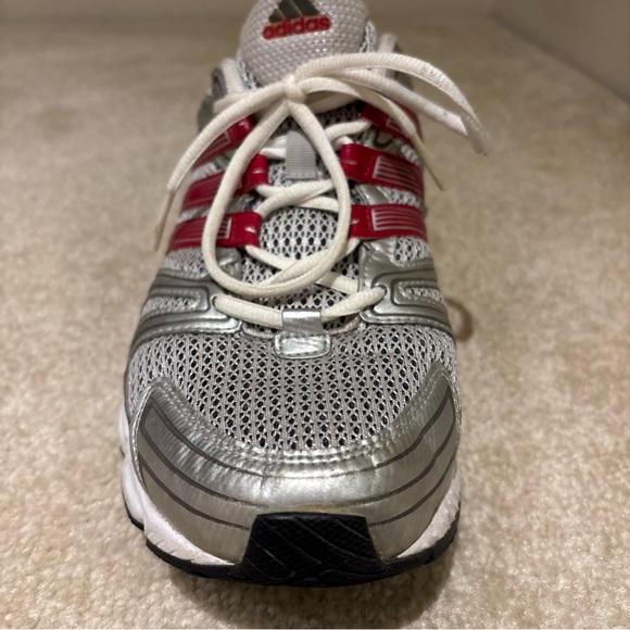 Adidas Adiprene Red Metallic Silver Running Athletic Shoes Sneakers Mens US 10 - Picture 11 of 15